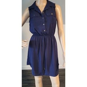 Bebop S Navy Blue Summer Dress Style# ZGKQ-4433-K2, 100% Polyester